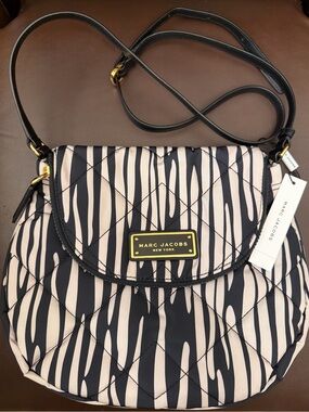 NEW Marc Jacobs Quilted Crossbody w/ Zebra Print